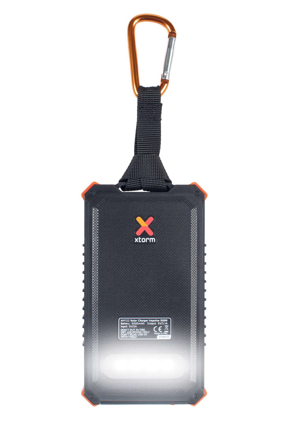 AM122 - Xtreme Solar Ladegerät Powerbank Impulse - 5000 mAh - Schwarz