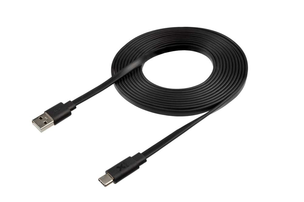 Flat USB auf USB-C Kabel - 3 Meter