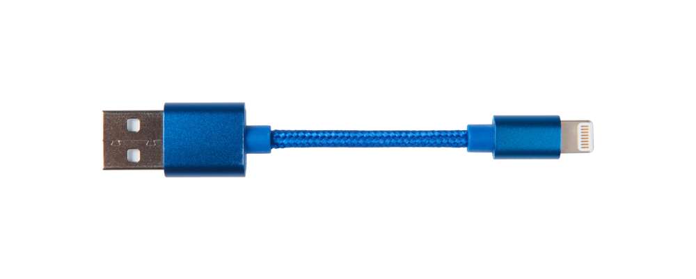 CX020 - XB Replacement Kurzes USB auf Lightning Kabel - 9.7 cm - Blau