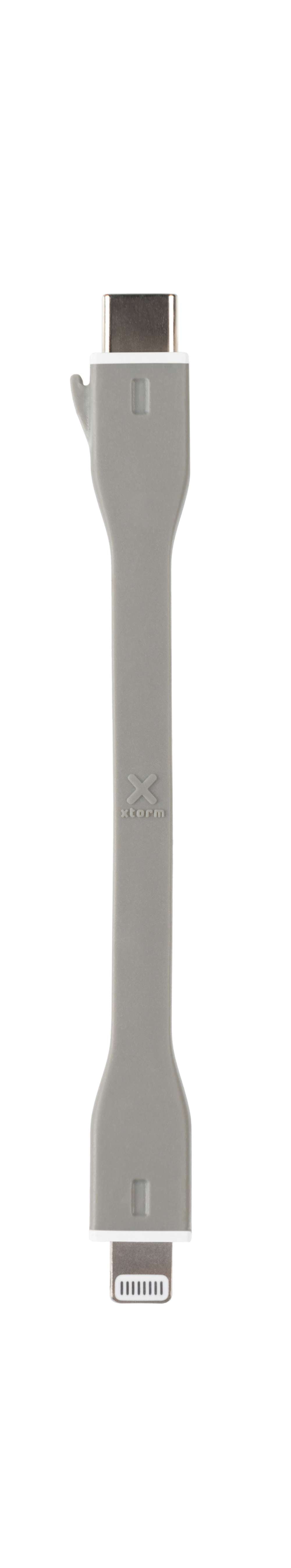 CX035 - XB Replacement Kurzes USB-C auf Lightning Kabel - Grau