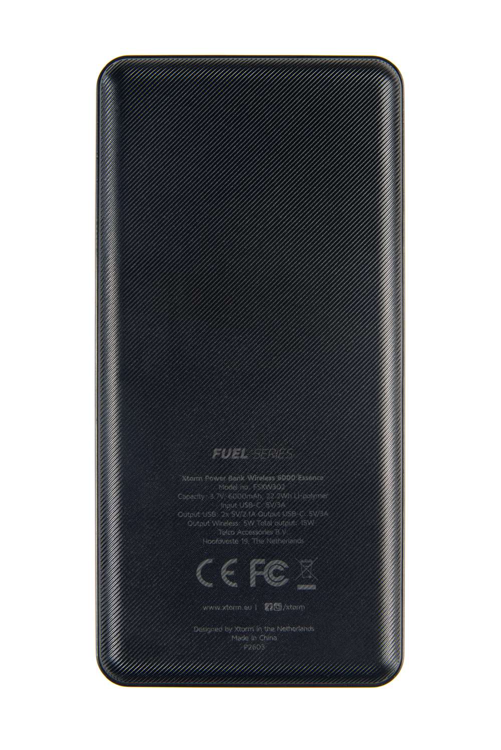 FSXW302 - Kabellose FS3 Powerbank Essence - 6000 mAh - Schwarz