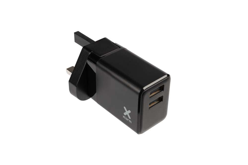 Volt Reiseadapter 2x USB - Schwarz