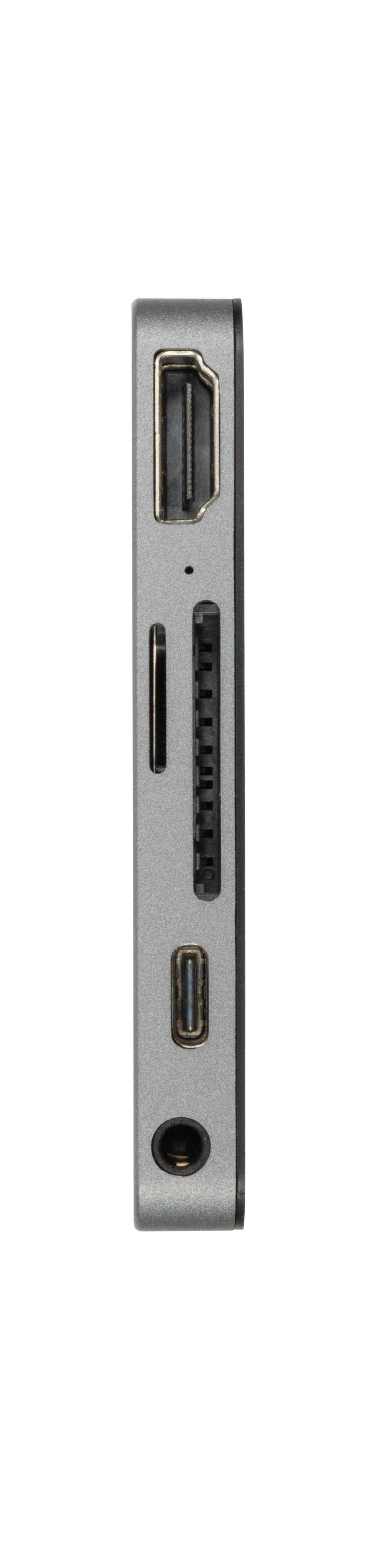 XC205 - Connect 5-in-1 USB-C Hub - 60 W - HDMI, (Micro) SD-Kartenslot, 3.5 mm jack - Space Grey