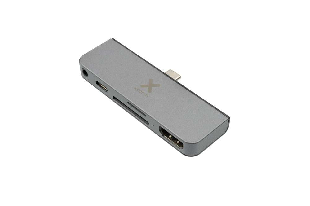 XC205 - Connect 5-in-1 USB-C Hub - 60 W - HDMI, (Micro) SD-Kartenslot, 3.5 mm jack - Space Grey