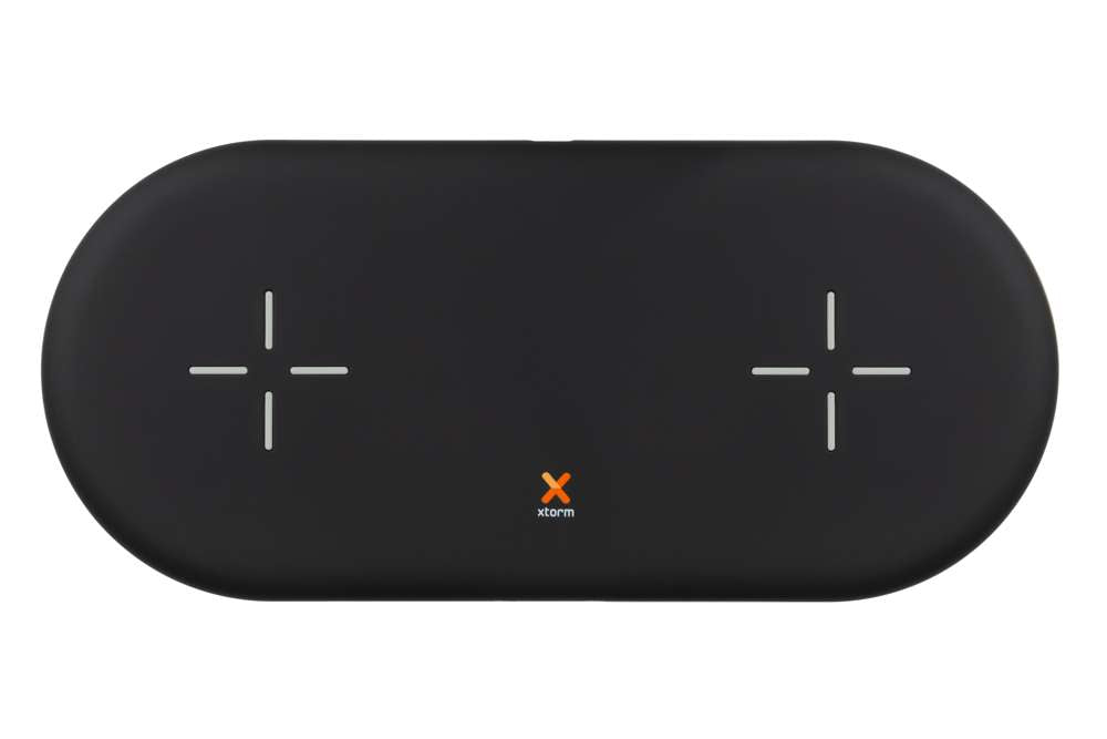 XW208 - Drahtloses Ladegerät Twin - Schwarz