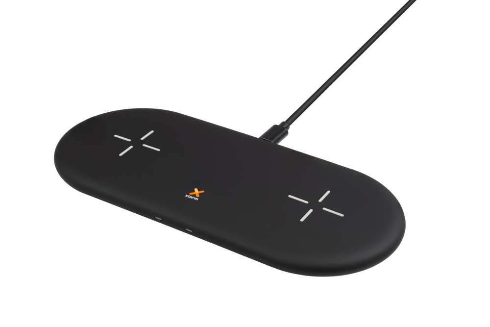 XW208 - Drahtloses Ladegerät Twin - Schwarz